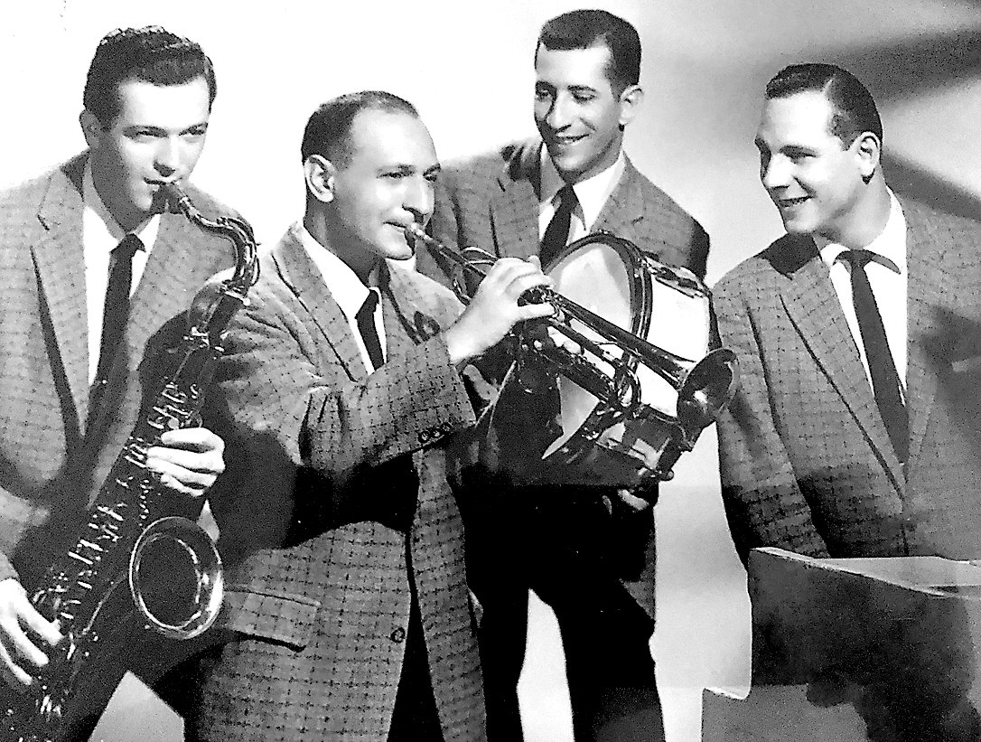 Frank (left) performed with the Jumpin’ Jaguars during the early part of this career.