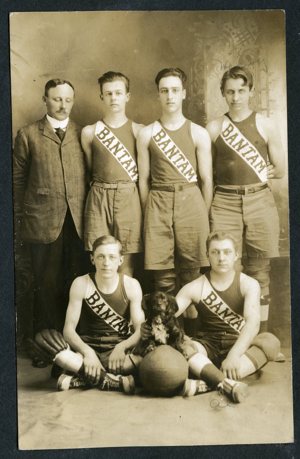 Jeff Bantams were a force:

The Jeffersonville Bantams basketball team played at the Eagle Hotel’s hall (circa 1916) against such teams as the Youngsville Eagles, Roscoe’s Criterion Five, Liberty’s Emeralds, and the Lyceum Five of Monticello. The team featured Allington and Knell, forwards, Lieb, Lixfield and Brand, guards, and Bollenbach, center.  Henry “Heiner” Bollenbach is standing, extreme right. Alan Lieb is seated, lower right. It is likely that when the Eagle Hotel was destroyed in the Jeffersonville fire of 1918, the team lost its hall; little information could be found about the team after that. If you know the names of the others pictured above, please email obits@sc-democrat.com or call (845) 887-5200.