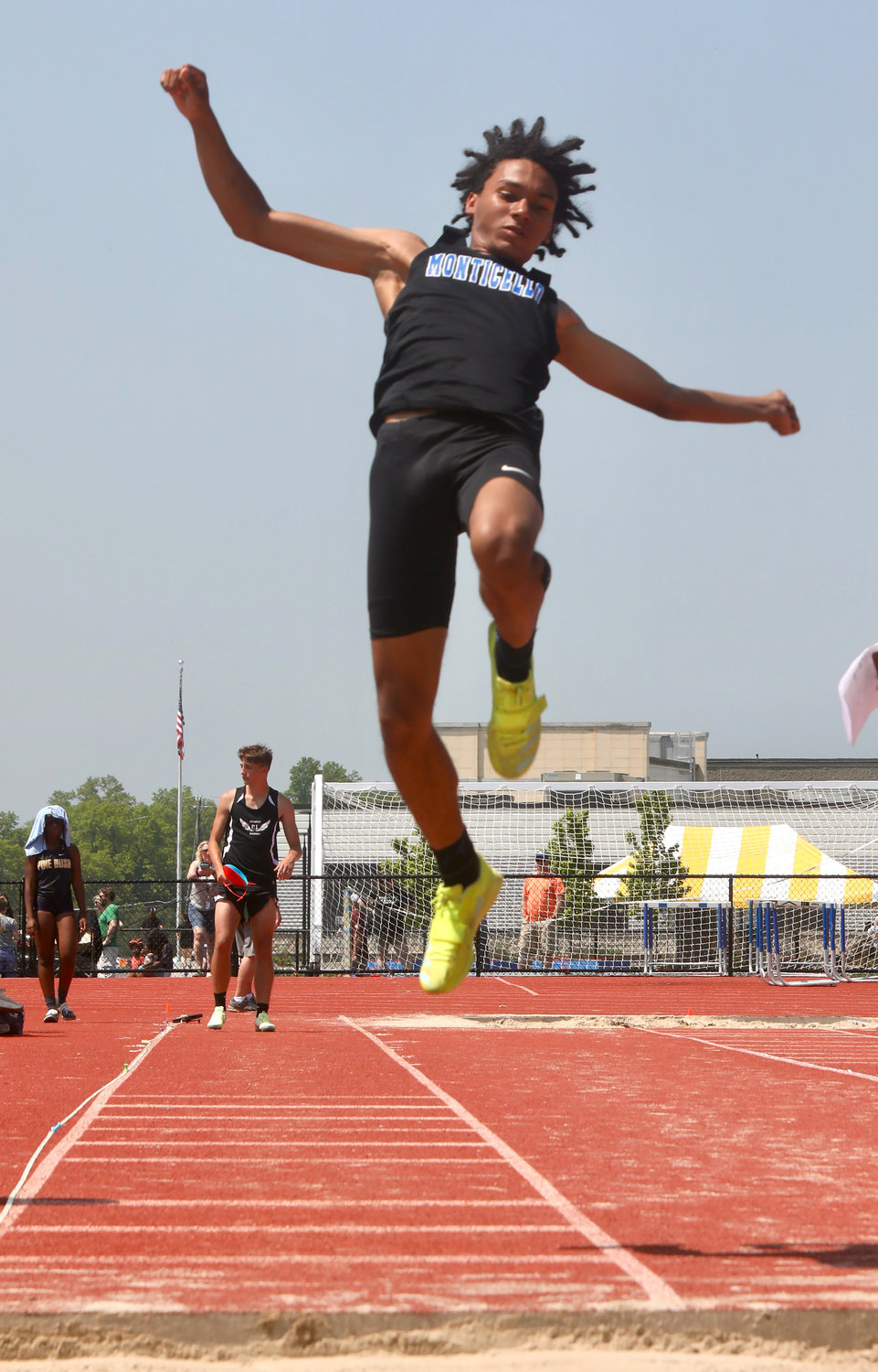 Monticello’s magical leaper Jadden Bryant had an incredible week. After sweeping all the long, high and triple jumps in the Division title win over Beacon, he won the high jump and the triple jump at the OCIAA Championships.
