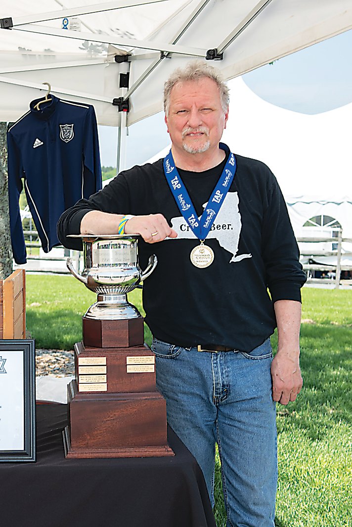 Eldred-based, Shrewd Fox Brewery owners Bill (pictured) and Cynthia Lenczuk took home the Governor’s Cup and a gold medal for their beer, the ‘3 Dog IPA’.