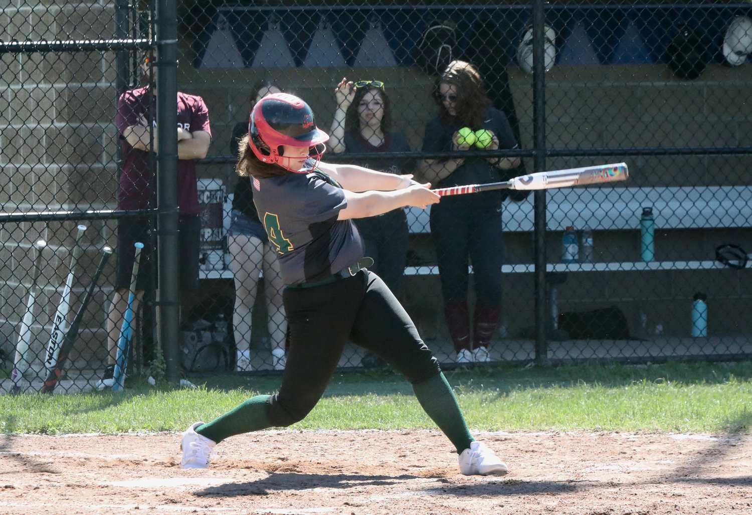 No one better. Eldred’s Lily Gonzalez reached base on all four of her at-bats. She had two RBIs in the game.