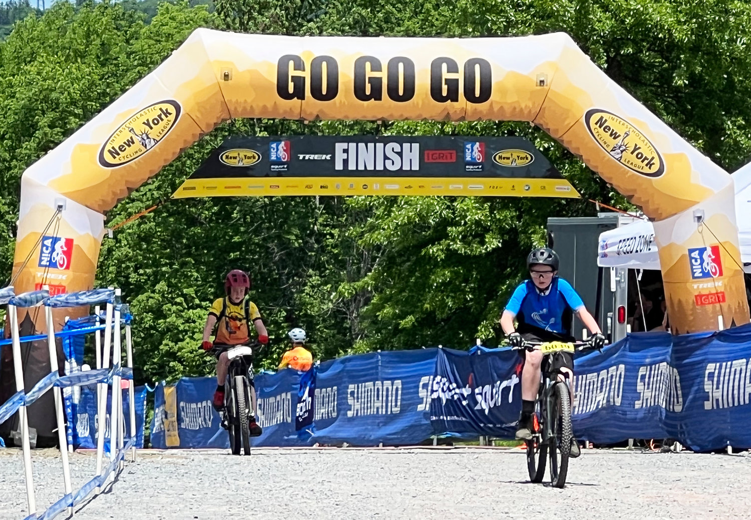 The Catskill Claws Mountain Biking Team were among 21 others who competed at the championship race at Walnut Mountain in Liberty on June 5.