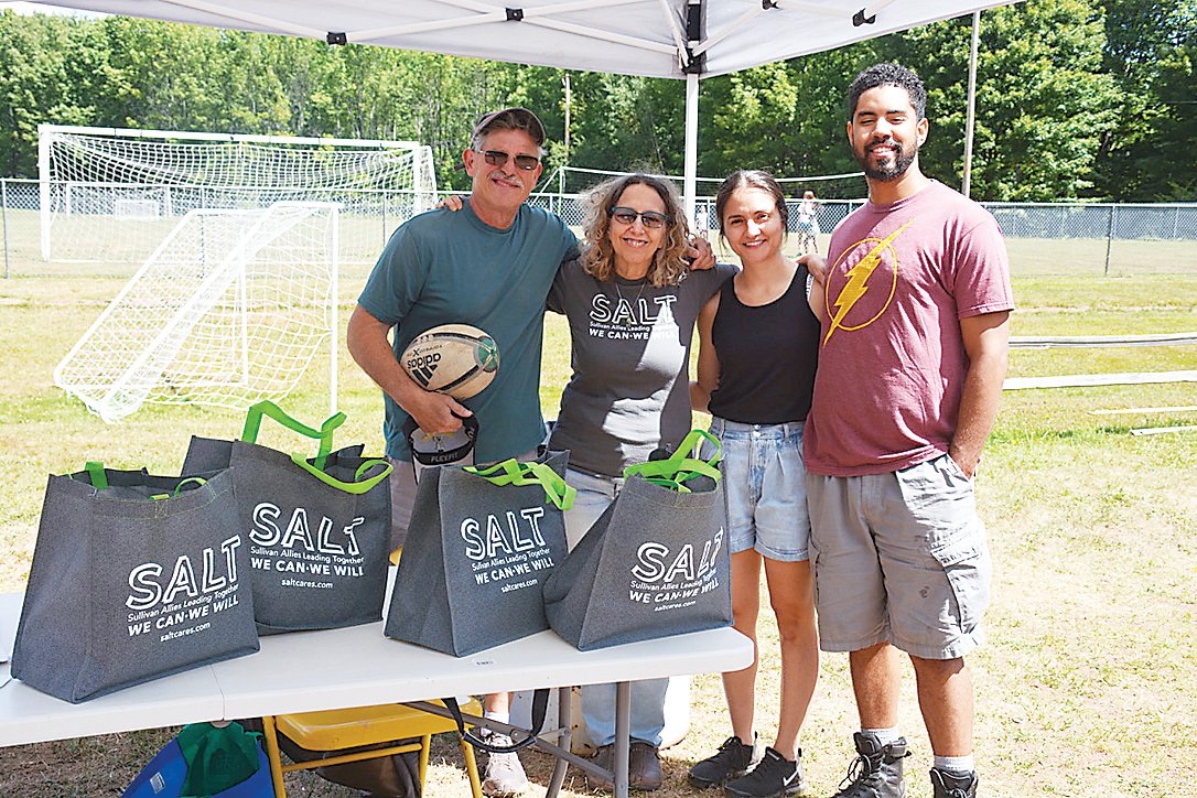 From left are SALT’s Marty Colavito, Carol Ryan, Lisa Ponce and Julian Llanos at Saturday’s event.