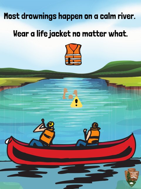 The National Park Service Upper Delaware Scenic and Recreational River has introduced a series of new, multilingual river safety posters to promote life jacket usage, for which the Upper Delaware Council will recognize the designer, East Stroudsburg University Summer Intern Corrine Hinton, with a Recreation Achievement Award at the Sept. 18 awards banquet open to the public.