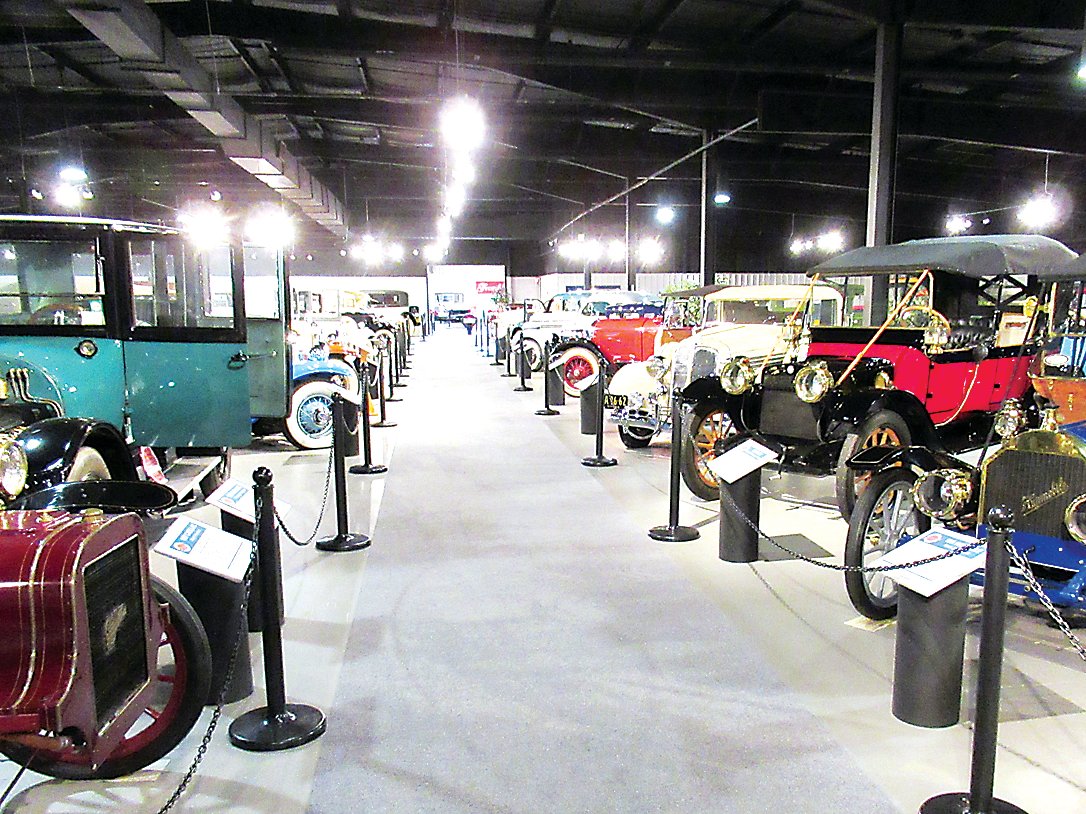 Some of the cars in the museum.