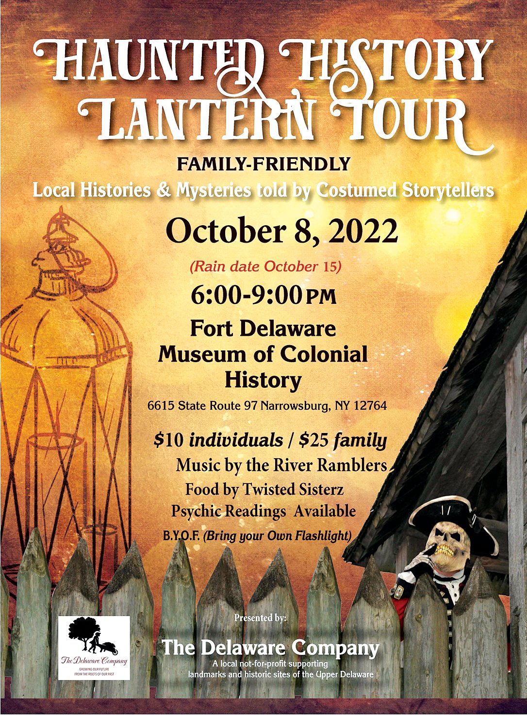 The Haunted History Tour will be held this year at Fort Delaware on Saturday, October 8 from 6-9 p.m.