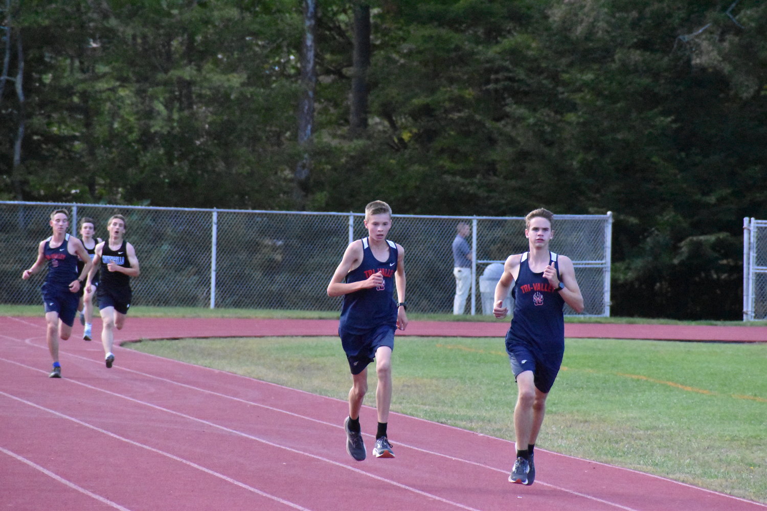 Craig Costa (19:06) and Van Furman (19:07) finished second and third, 40 seconds behind Adam Furman (18:24) on Wednesday.