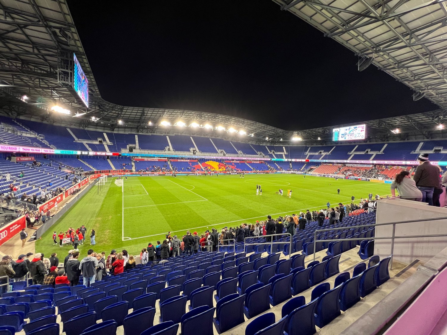 Red Bull Arena before the National Women’s Soccer League matchup between Gotham FC and Portland Thorns FC.