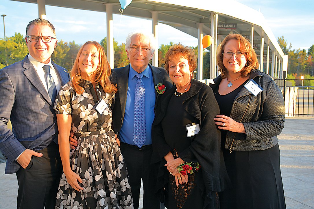 The Eldred Preserve’s Dan and Joan Silna (center) were the recipients of this year’s Walter A. Rhulen Award. They were joined by son-in-law and daughter Bill and Amy Soukas (at left), and daughter Tracy Zur (at right).