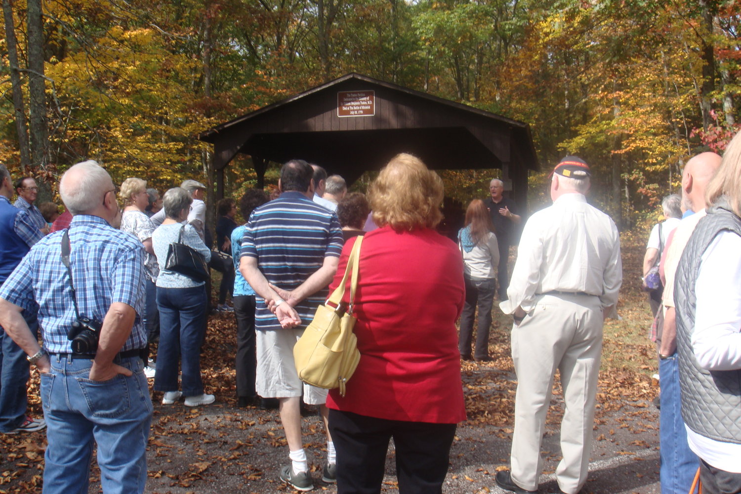 The history hike at the Minisink Battleground Park will leave from the Tusten Pavilion in the Park at 1 p.m. on Saturday, November 12.