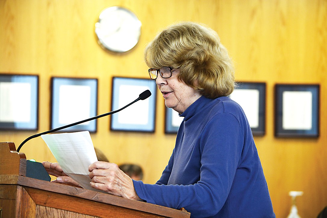 Mamakating resident Mary Allison Farley, who was a poll worker at Mamakating Town Hall on Election Day, spoke to the Legislature regarding issues they faced on November 8.