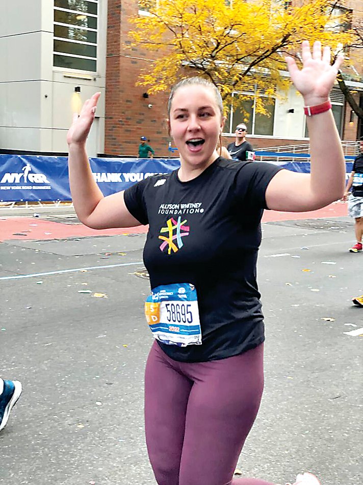 Shannon Cilento finished the NYC Marathon with a time of 5:39:57.