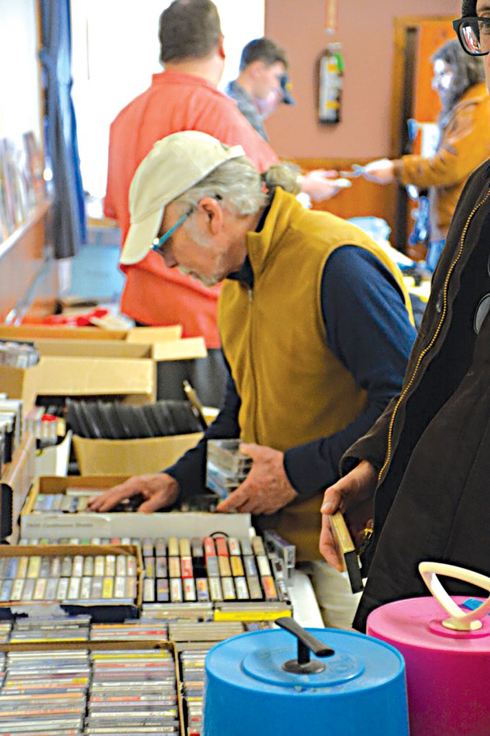 Cassettes, CDs, records and more were in search of a new home at the WJFF Music Sale.