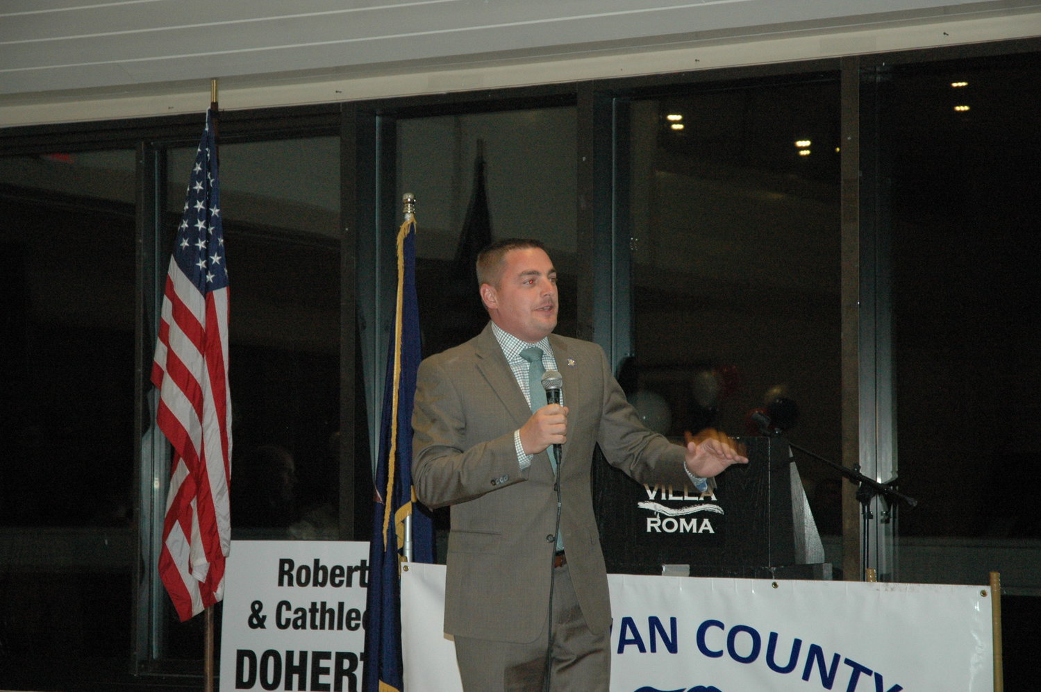 New York’s 42nd Senate District representative Senator Mike Martucci gave his farewell speech to fellow Sullivan County Republican Committee members at their annual dinner at the Villa Roma Resort on October 14.