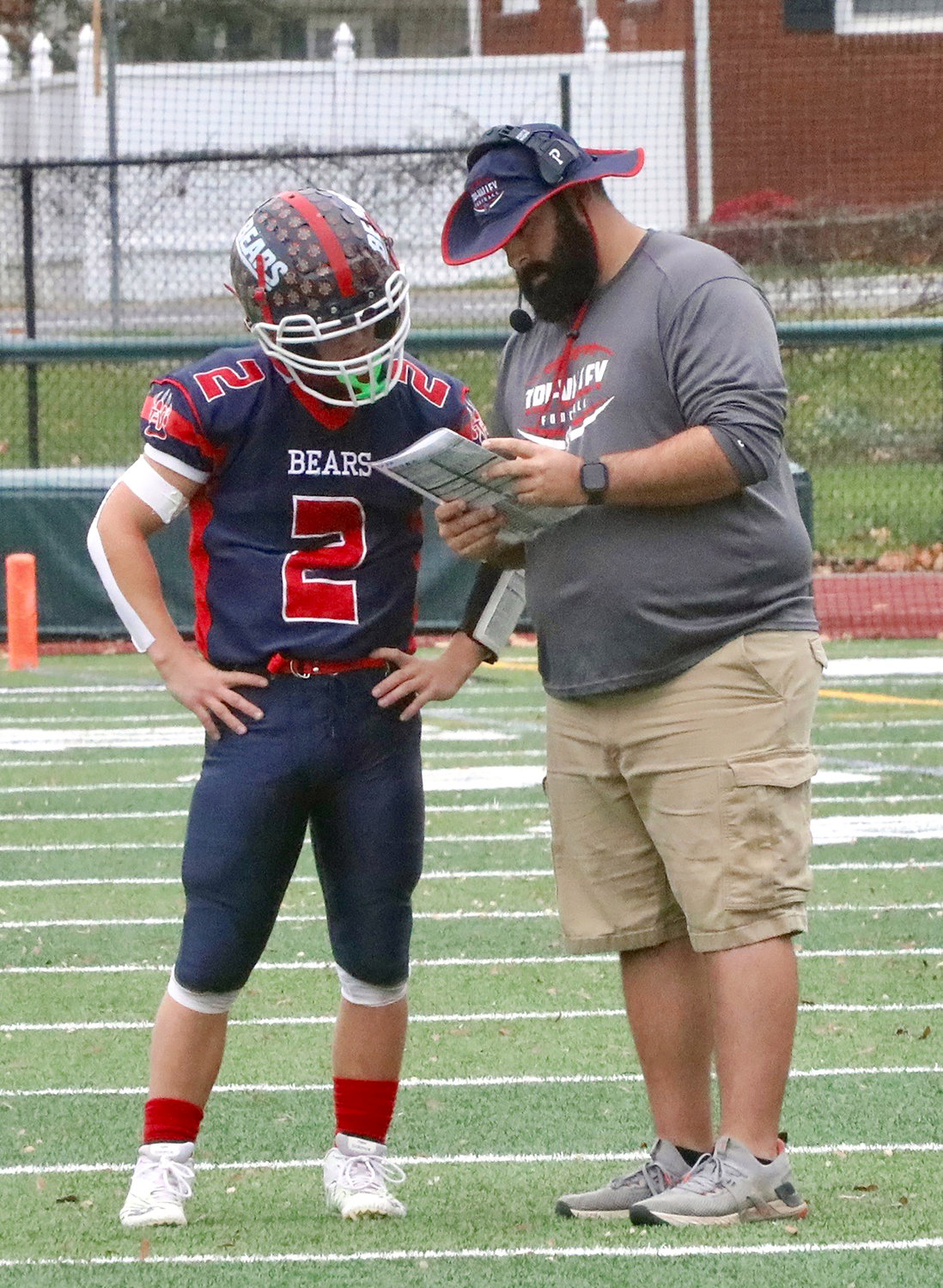 Preparation before each games is one of Coach Crudele’s keys for success. Film study and building plans around his players helped the team raise the Section IX 8-man trophy this year. The pair of Quarterback Austin Hartman and Head Coach Kevin Crudele both earned Sullivan County Democrat awards for their successful season.