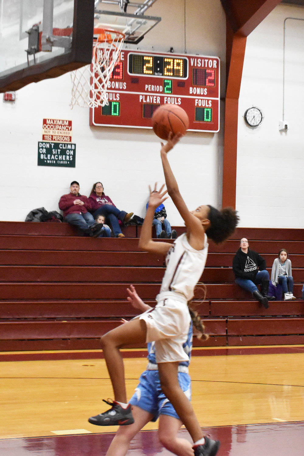 Turning defense into offense. Nevaeha Jones scored eight points in the non-league win and was instrumental in the Livingston Manor press.