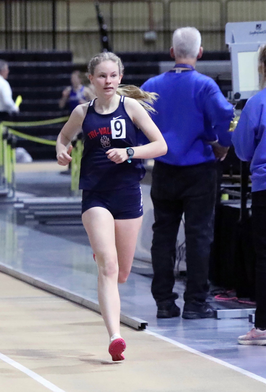Tri-Valley’s Amelia Mickelson had a great day with first in the 600 and 1500 along with a second place in the 3000.