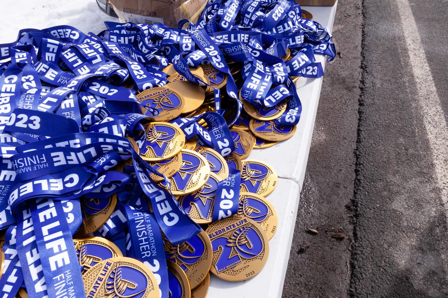 To commemorate the 20th anniversary of the Celebrate Life Half Marathon and Lucia Rein Two-Person Relay in Rock Hill, special medals were created to honor the achievements of the participants.