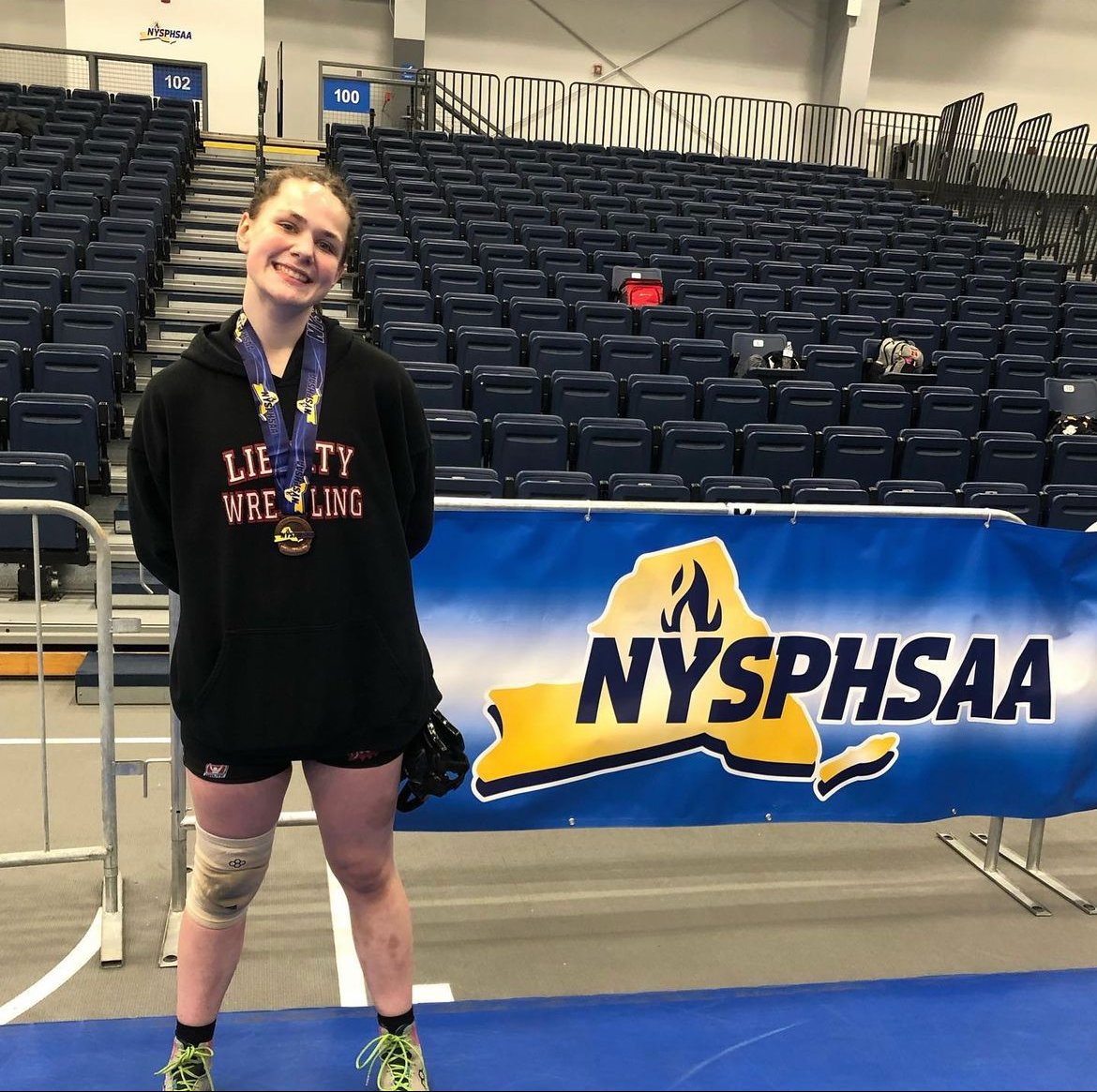 Zoe Kip finished 3rd at the Girls Eastern States in February. She is a two-time Section IX Finalist.