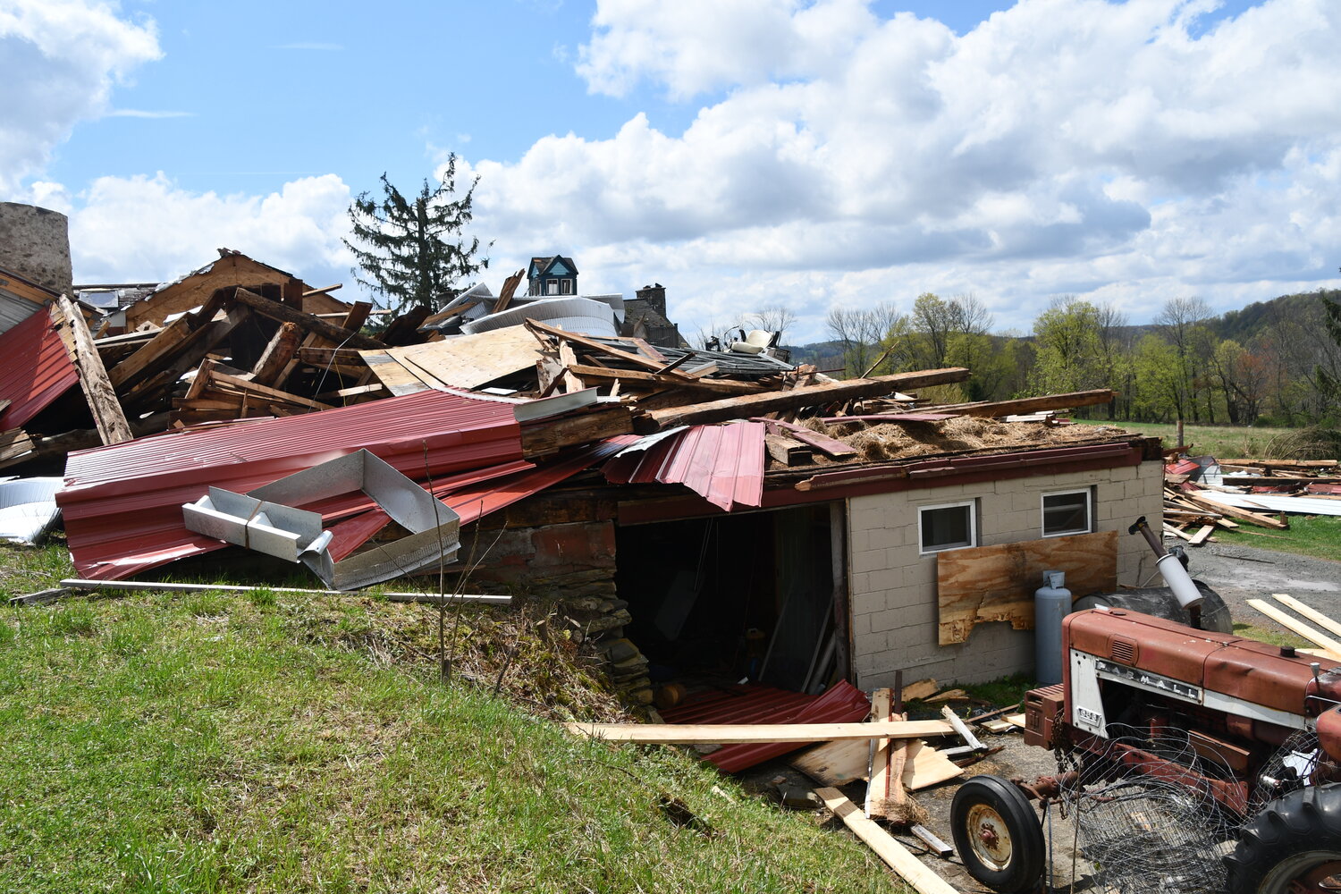 This was the scene at Norris and Catherine Chumley’s property following the April 22 tornado.