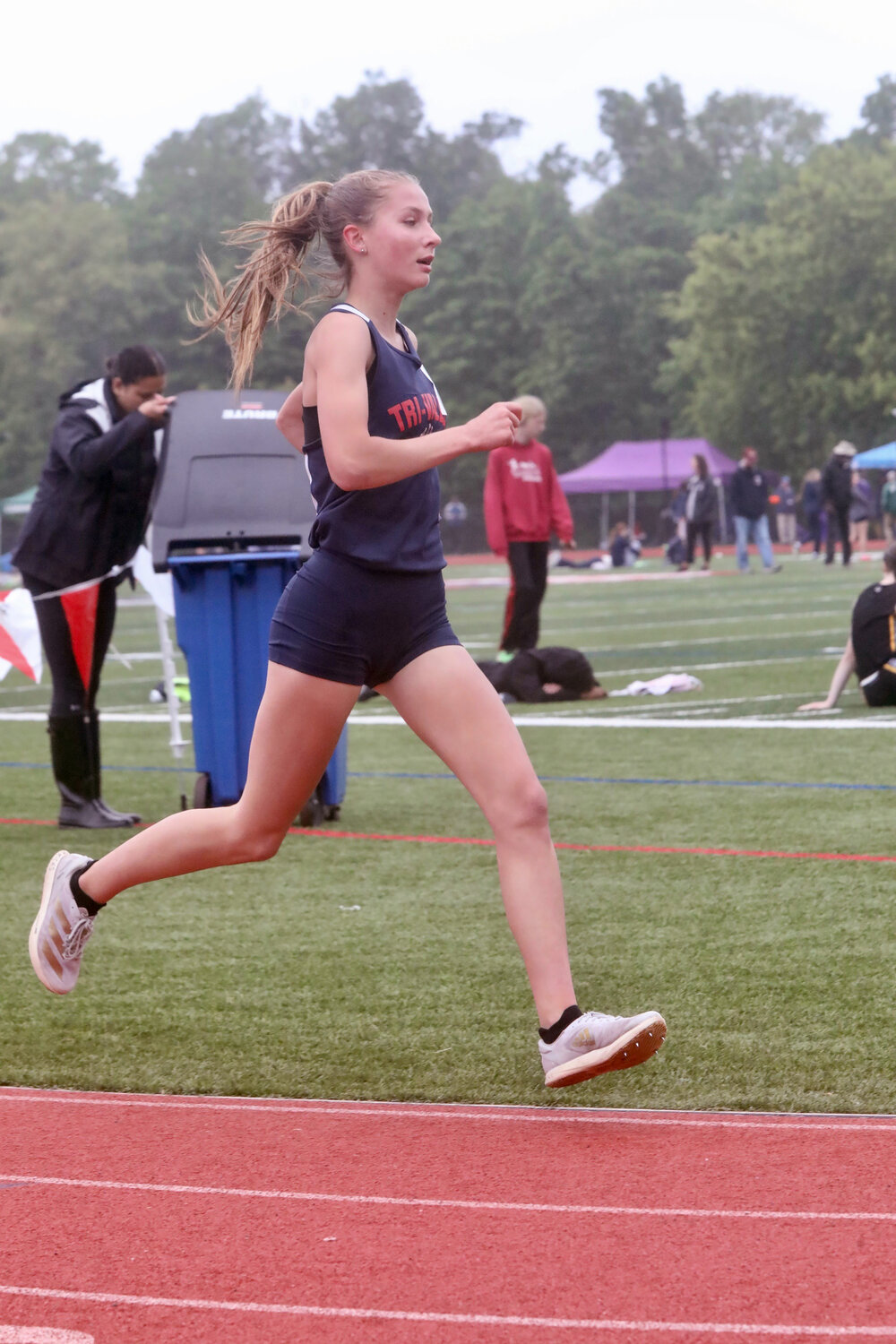 Tri-Valley eighth grader Anna Furman ran a PR in the 3000 and finished third. She also finished seventh in the 1500.