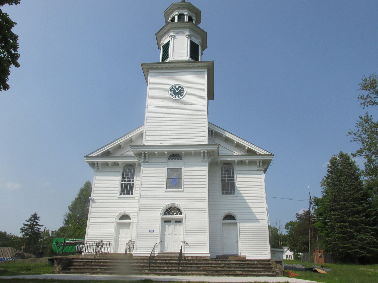 The Bloomingburg Reformed Protestant Dutch Church has a fresh coat of paint, and exterior repairs have been completed.