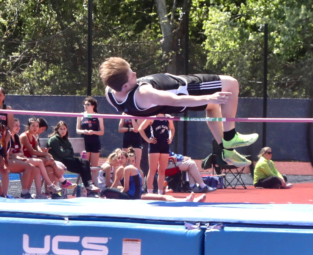 Sullivan West’s Will Nearing had fine performances in both the high and long jumps.