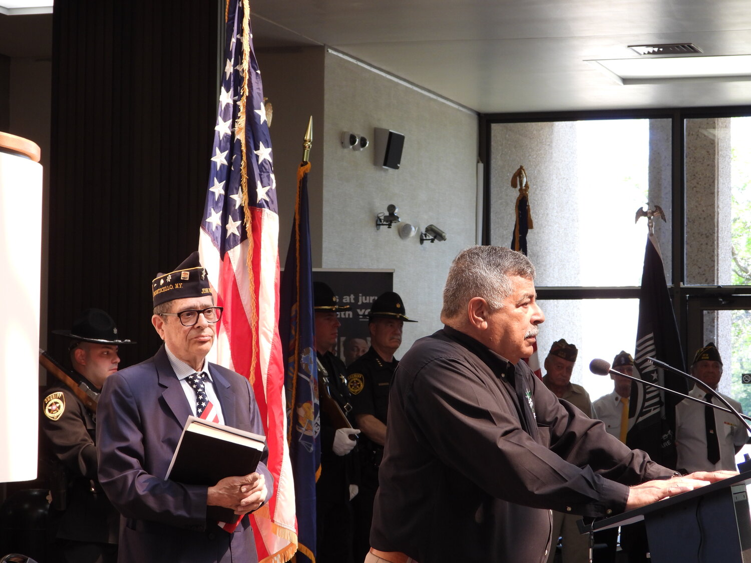 Guest Speaker Luis Alvarez, Sullivan County Legislator, spoke on his thoughts and personal military history on Memorial Day.