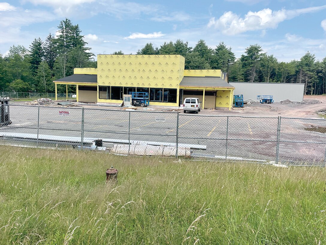 The former Kiamesha Lanes on Route 42 North, above, will be part of the new village if it is approved by the townships and by the state. The new village – called Ateres – will extend up Route 42, north of the Village of Monticello and extend into the Town of Fallsburg.
