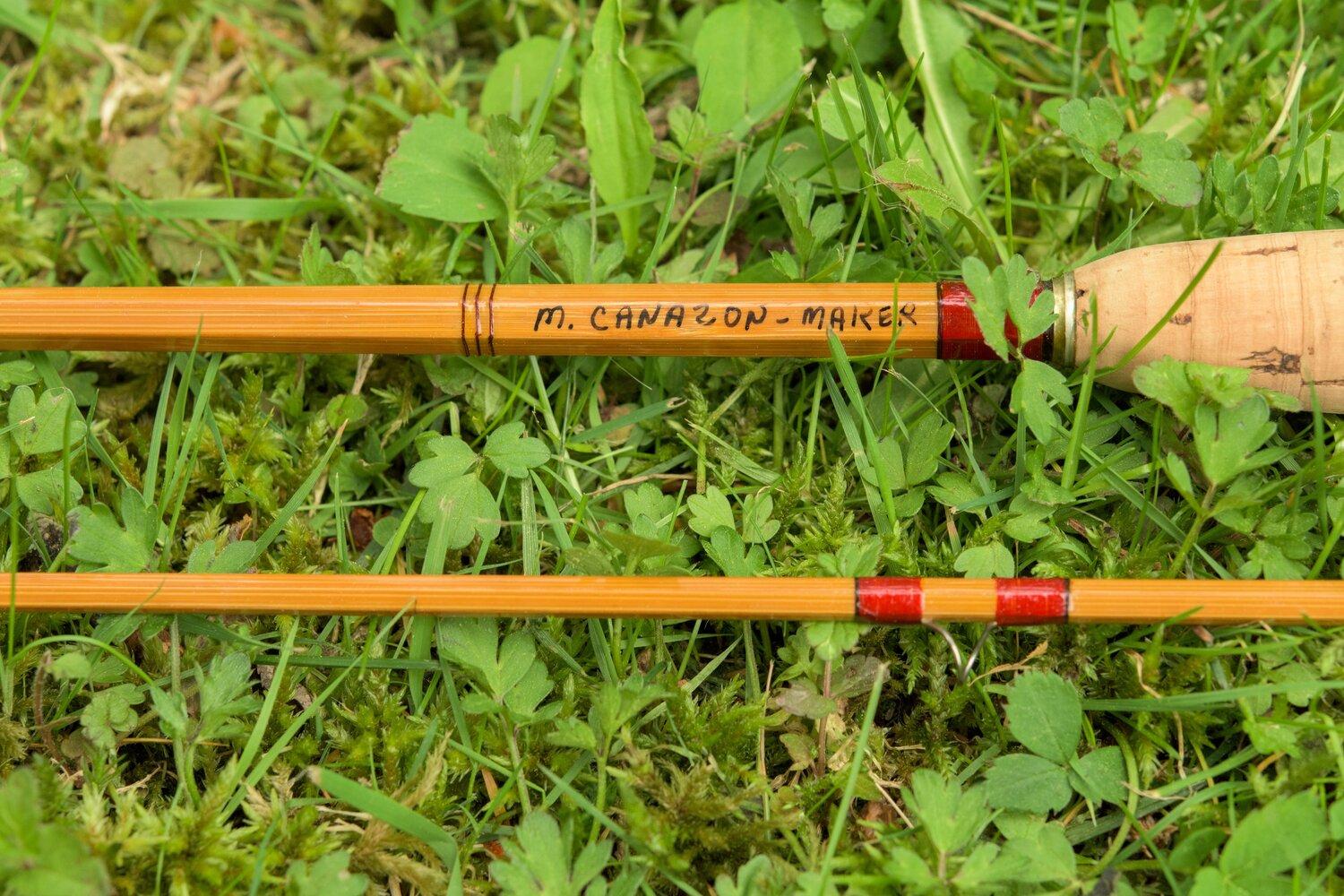 A beautiful bamboo rod custom made by Catskill Legend and Master Rod Builder Mike Canazon.