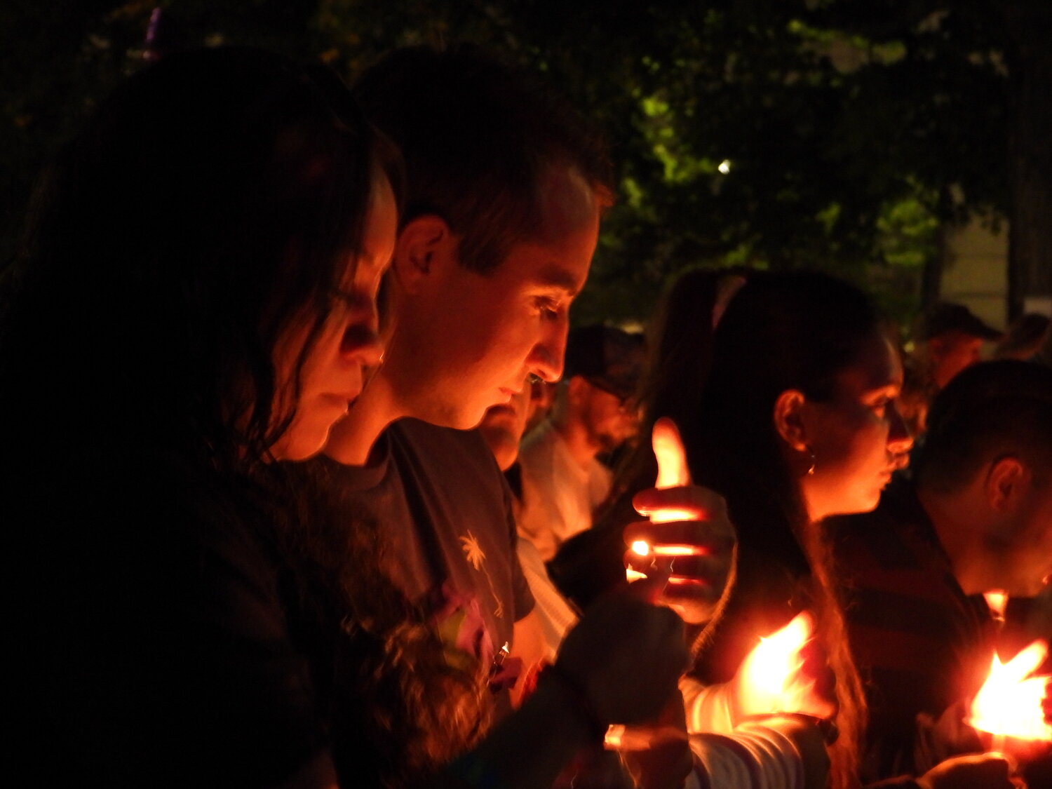 Flames were shared by neighbors and friends as candles were lit in honor and remembrance of Int’l Overdose Awareness Day.