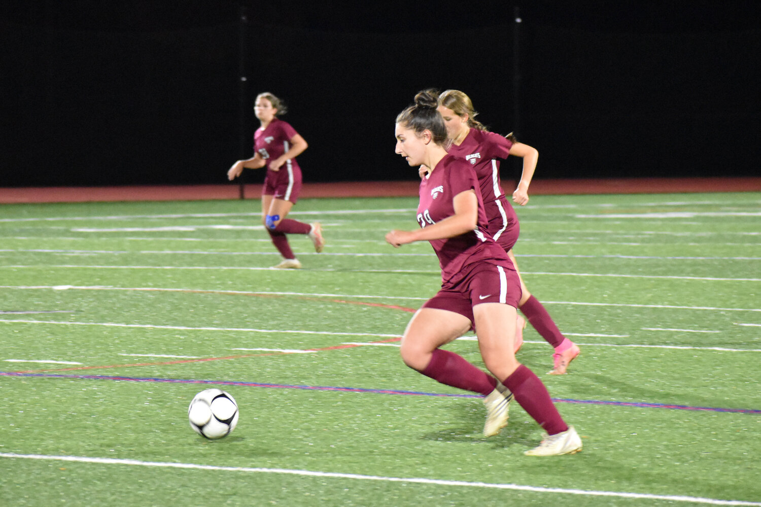 Rebecca Gashinsky used her fancy footwork to advance the Livingston Manor offense. She also added two goals in the Championship win.