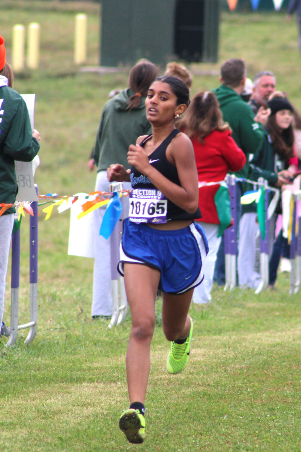 Monticello junior Diya Patel was the 10th runner to cross the finish line in the Class B girls race to make it to States.