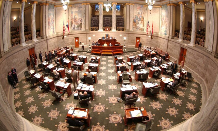 A view of the Missouri Senate chamber from the visitors gallery.


Photo courtesy of the Missouri Senate