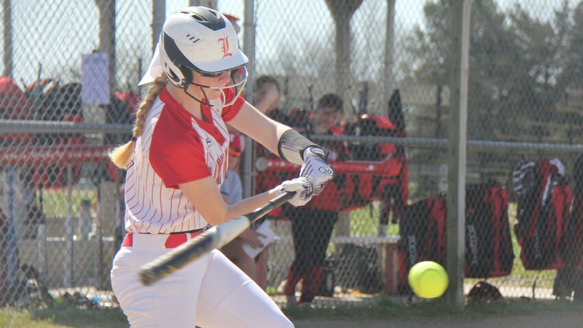 Lincoln sophomore Rebekah Helland hits the ball during the Kaysinger Conference Softball Tournament on April 12. Helland had two triples and six RBIs in the Cardinals’ 10-9 win over Sweet Springs in the Class 1 District 7 softball tournament semifinals Monday, May 6.


File photo by Jack Denebeim | Democrat
