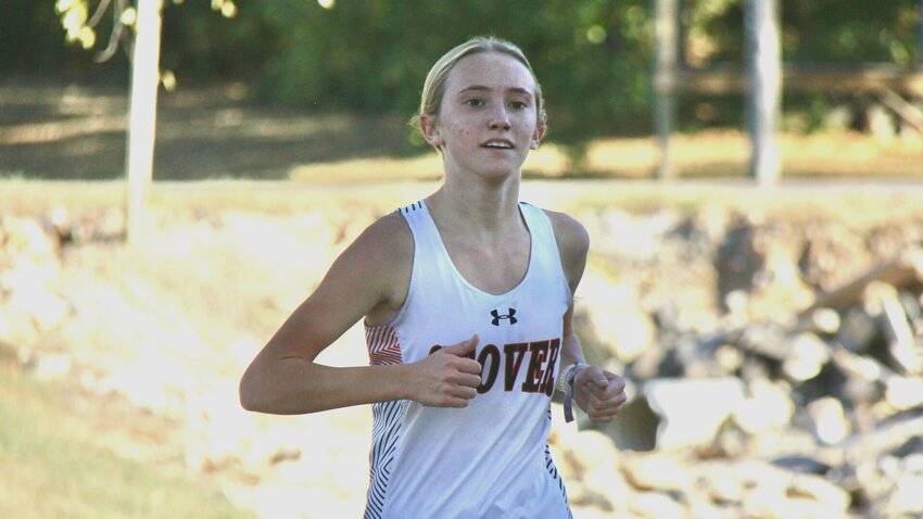 Stover sophomore Gabby Sidebottom runs during the Kaysinger Conference Cross Country Meet Wednesday, Oct. 16. Sidebottom was the individual champion on the girls side with a time of 21:47.


Photo by Jack Denebeim | Democrat