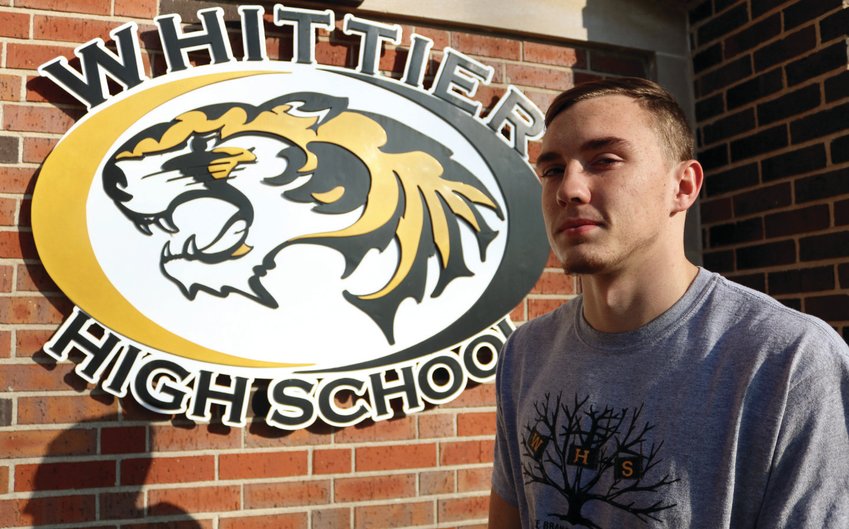 Alex Weisner, a December graduate of Whittier High School, plans to enlist in the Marines.