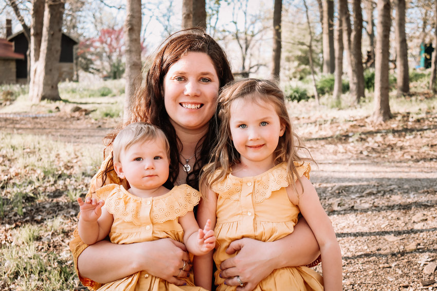 Dr. Lorin Blackburn Thierfelder is pictured alongside her two kids. Blackburn Thierfelder is the librarian at Smith-Cotton High School and is also the school&rsquo;s National Honor Society sponsor.