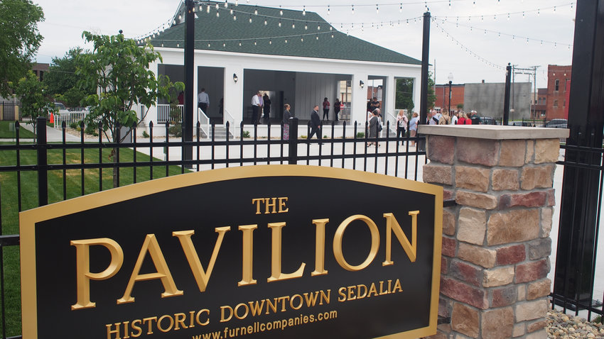 A ribbon-cutting ceremony was hosted at noon Thursday for The Pavilion in Historic Downtown Sedalia at South Ohio Avenue and Second Street. The pavilion will be used for weddings, festivals, concerts and various other events throughout the year.