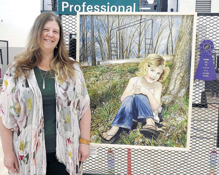 Kelly Fountain, of Holden, received Best of Show in the Professional Division for &ldquo;Arwen and the Star Flower&rdquo; in the recent MMA Fine Arts Show in Warrensburg.