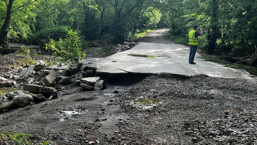 Pettis County Road and Bridge Department workers spent Thursday traveling on every county road to assess the damage made by this week&rsquo;s heavy rain.