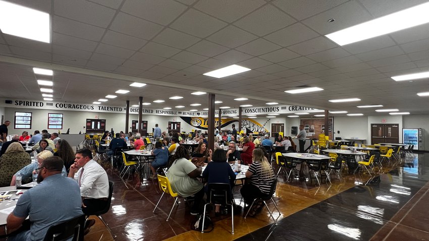 Members of the Sedalia School District 200 community, staff, district administrators and school board members came together to provide ideas and give feedback for the long-range facilities plan Monday evening in the Smith-Cotton High School cafeteria.