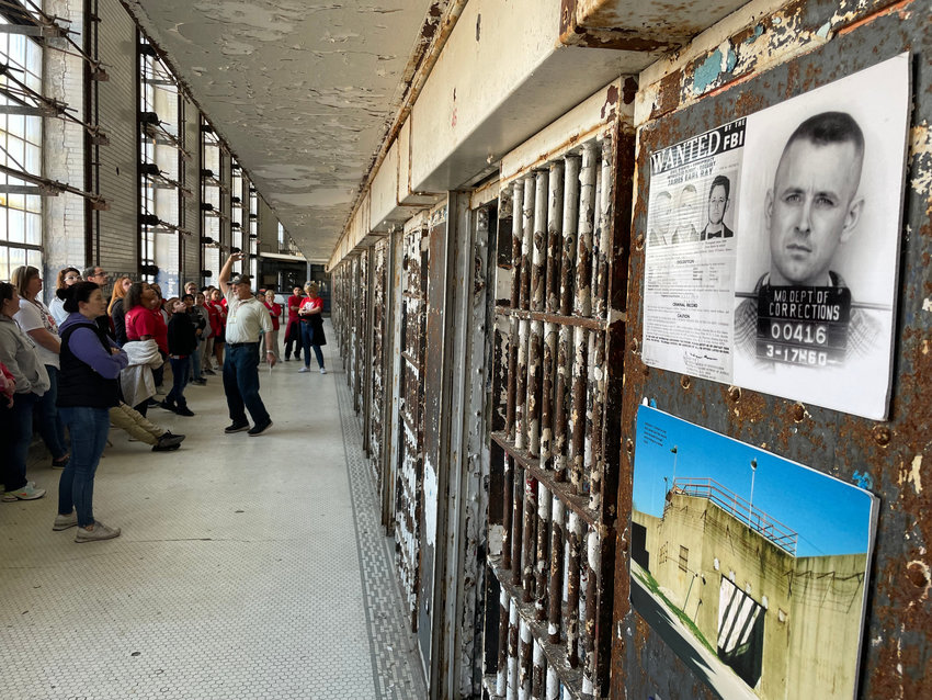 Tour guide Larry Neal worked at the Missouri State Penitentiary for almost 40 years before it closed in 2004. Sacred Heart students saw the cell James Earl Ray lived in before he escaped and eventually shot Martin Luther King.