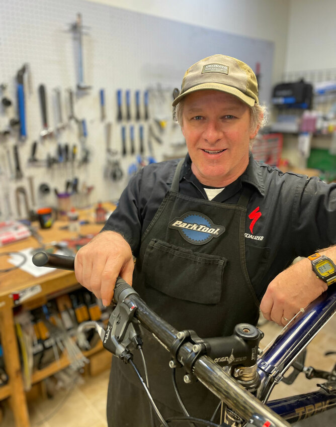 Pro-Velo Bicycles owner Ebby Norman moved his downtown bike shop to 530 E. Fifth St. for more room to service bikes and the proximity to the Katy Trail.