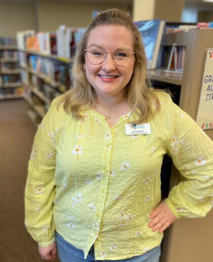 Samantha Setzer is the new children's librarian at the Sedalia Public Library. Setzer has her master's degree in Library Science where she focused on youth services.   Photo by Chris Howell | Democrat