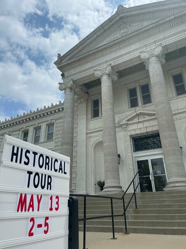 The Sedalia Public Library is a Carnegie library built in Greek Revivalist style. It will be available for tours from 2 to 5 p.m. Saturday, May 13.   Photo by Chris Howell | Democrat