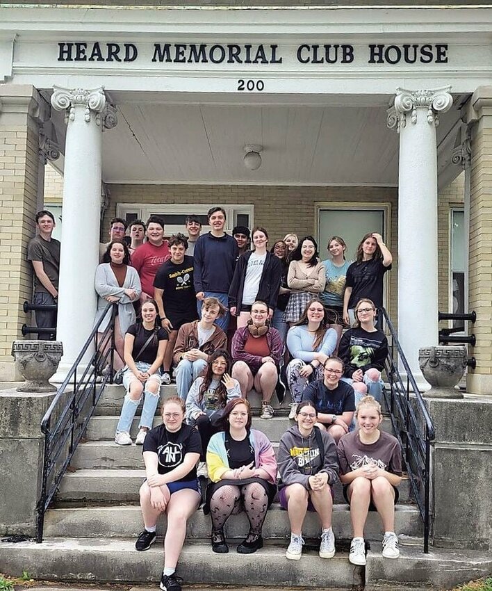 Smith-Cotton High School students recently toured the Heard Memorial Club House and the Pettis County Historical Museum.&nbsp;   Photo courtesy of Pettis County Historical Society