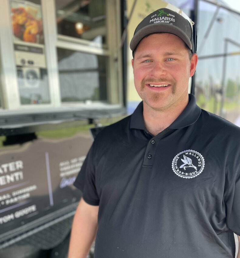 Trevor and Lauren Mallard opened Mallard's Smokin' Bar-B-Que in 2019. Mostly catering, they also run the stylish black food trailer often seen at West 16th Street and Devin Road in Sedalia.   Photo by Chris Howell | Democrat