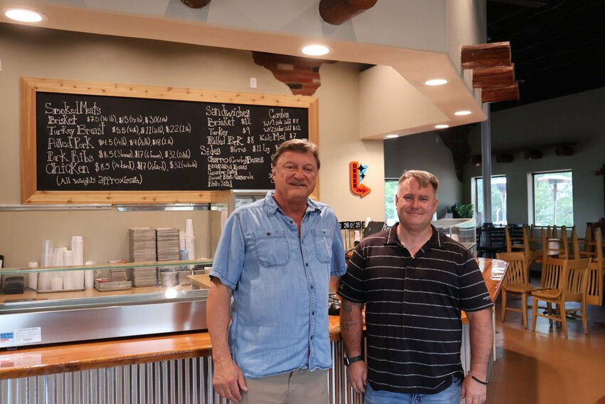 Ben Pierce and Bryan Sams, owners of MuleKicker BBQ,&nbsp;stand inside the newly renovated restaurant, 630 E. Young Ave. in Warrensburg, on Wednesday, May 31.&nbsp;   Photo by Meliyah Venerable | Warrensburg Star-Journal