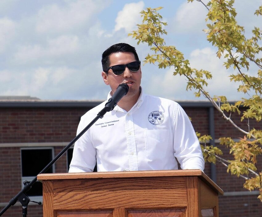 Pettis County Eastern Commissioner Israel Baeza speaks at an event. Baeza was recently appointed to the Rural Action Caucus of the National Association of Counties.   Photo courtesy of Pettis County Commission